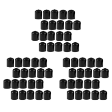 20 peças de tampas de borracha para parafusos de tubo redondo de PVC com 19 mm de diâmetro interno, pretas