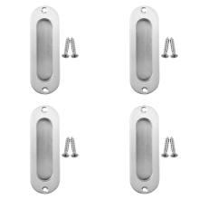 1pcs Rectangular Face Fix Recessed Door Pull Handle Stainless Steel