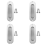 1pcs Rectangular Face Fix Recessed Door Pull Handle Stainless Steel 1