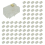 Conector de telefone Jack RJ9 4P4C 50 unidades, Transparente 1