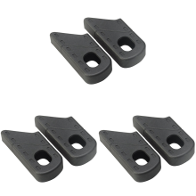 Capa protetora de borracha para manivela de bicicleta universal com engrenagem fixa, 2 peças, preta