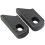 2PCS Universal Bicycle Fixed Gear Rubber Crank Protector Cover, Black 2