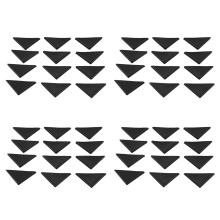 12 Pc Forma De Triangulo Esquina Cojin Protector 10mm x 75mm