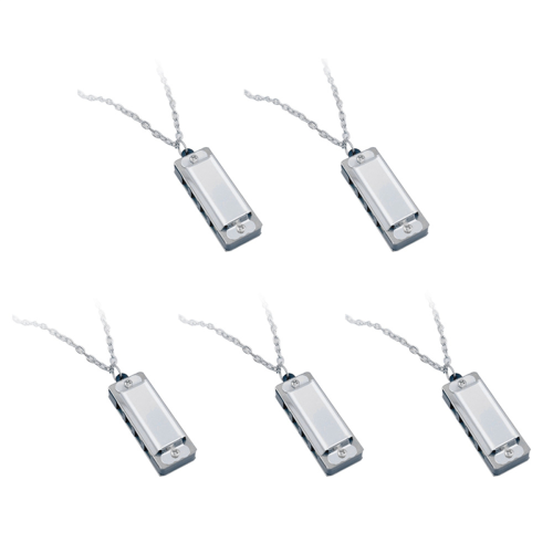 Mini Harmonica Ketting 4 Gaten 8 Toon Mondharmonica Draagbaar
