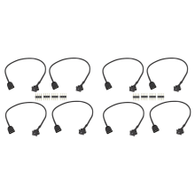 4 stuks RGB-verlengkabel voor computerventilator, moederbord en LED-strip