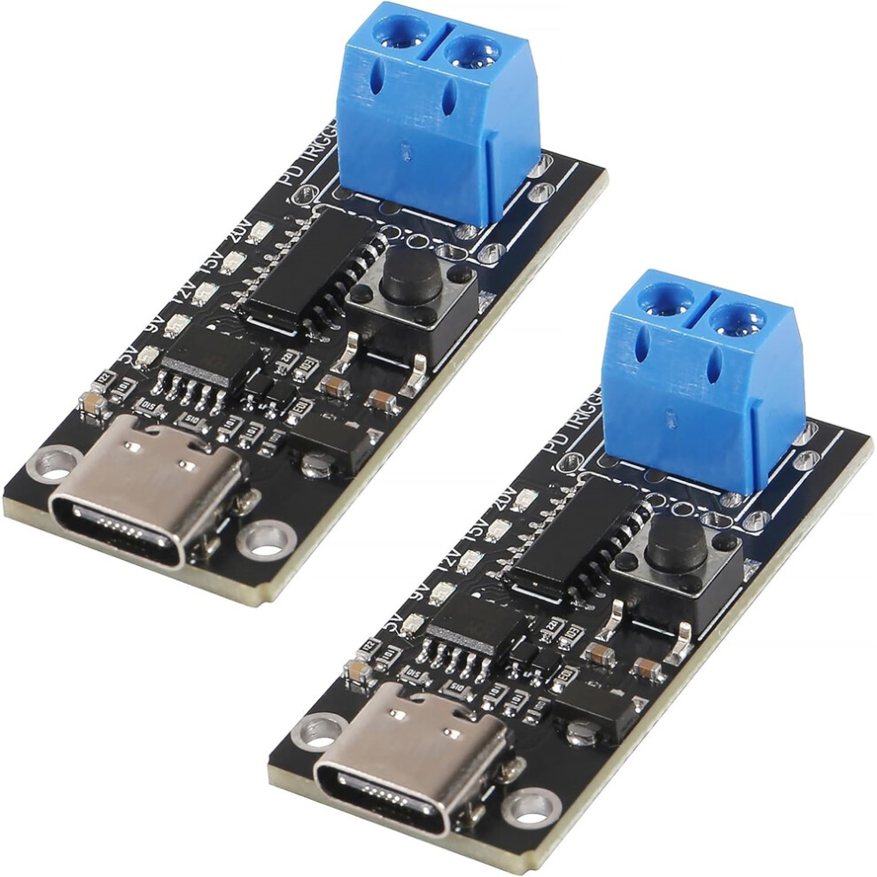 2Pcs 100W 5A Usb-C Fast Charge Usb-C Pd Qc Dc 5V Power Trigger Module 4712801423976