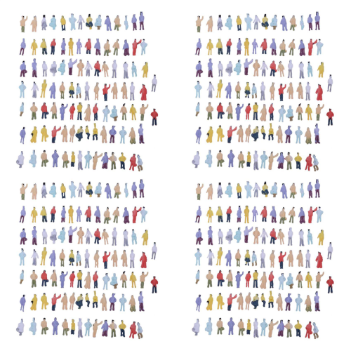 New 100pcs Painted Model Train People Figures Scale N (1 to 150)