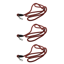 Laisse en Cuir Artficiel Tresse pour Chien - S