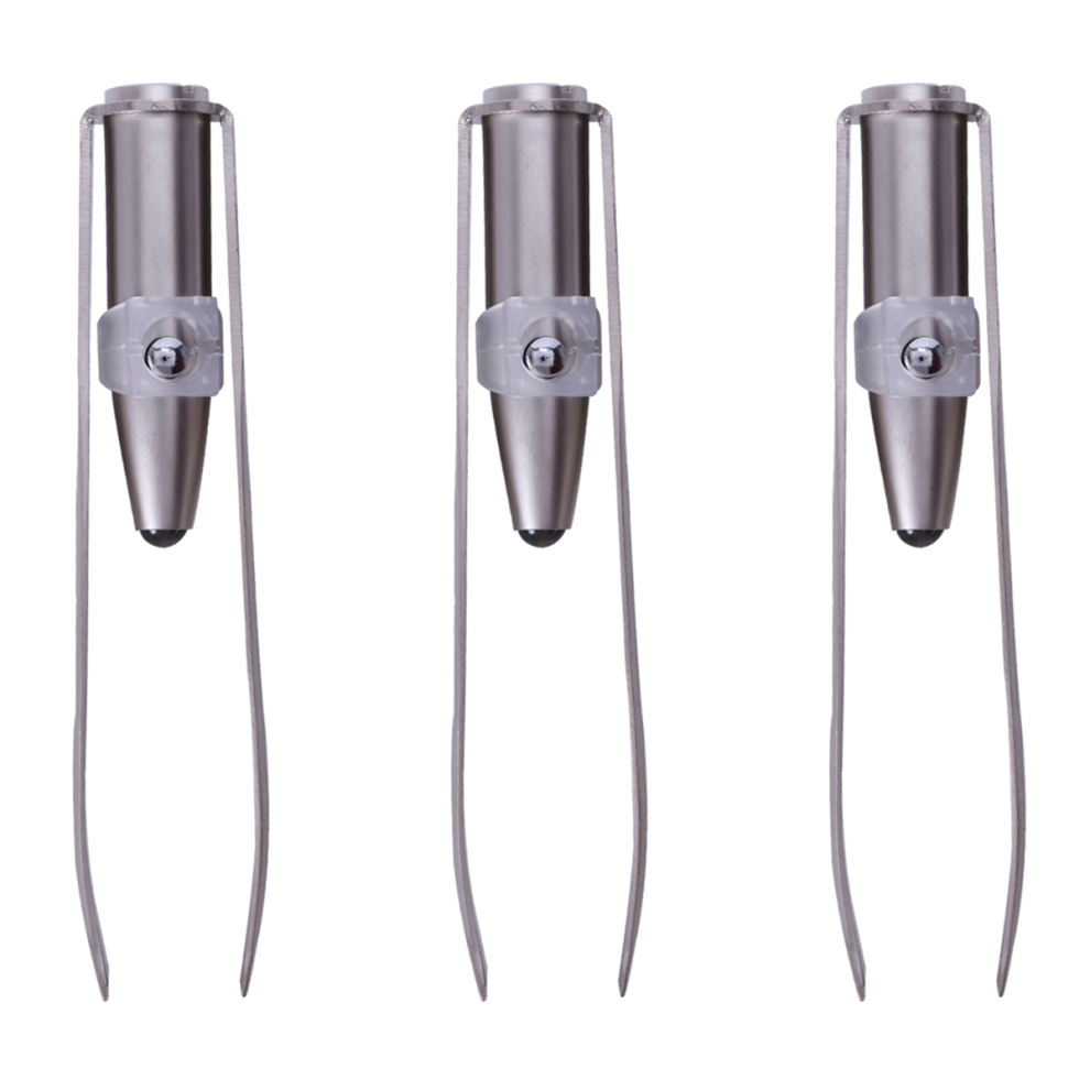 Edelstahl Wimpern Augenbrauen Pinzette + LED Licht