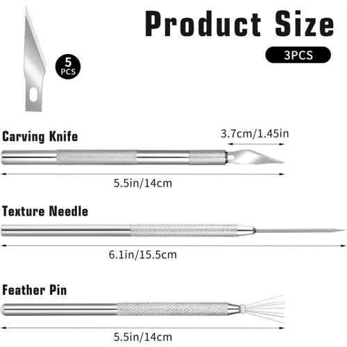 Clay Needle-Tools, Sculpting Ceramics Pottery Carving Tool 2
