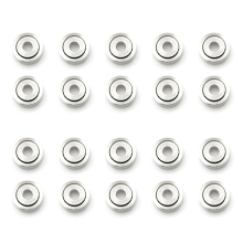 10 peças 681ZZ rolamentos de esferas em miniatura de metal micro-rolamento aberto 1x3x1 mm