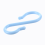 Blue Plastic Punch Cup Bowl S Shaped Hooks 4 Pcs 3