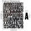 8 folhas de adesivos de letras e números de 1,5 polegadas, para scrapbooking, preto 4