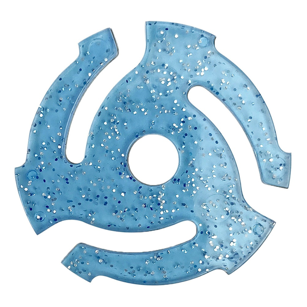 Photos - Other for Computer Markenlos LP45 RPM Vinyl Record Adapter for Turntable Phonograph Blue