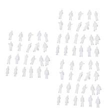 100 peças escala HO 1:100 modelo branco pessoas sem pintura figuras de trem