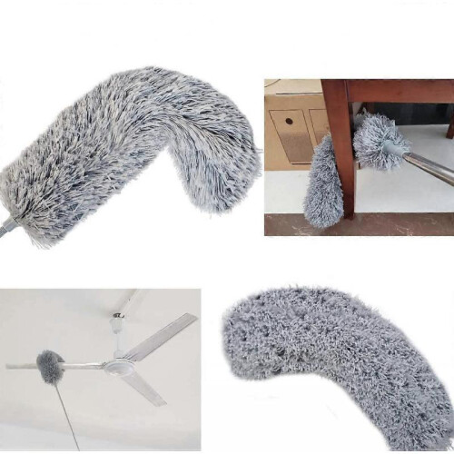 Extendable Duster Microfiber Long Handle Feather Duster for Cleaning Ceiling Fan Cars 1