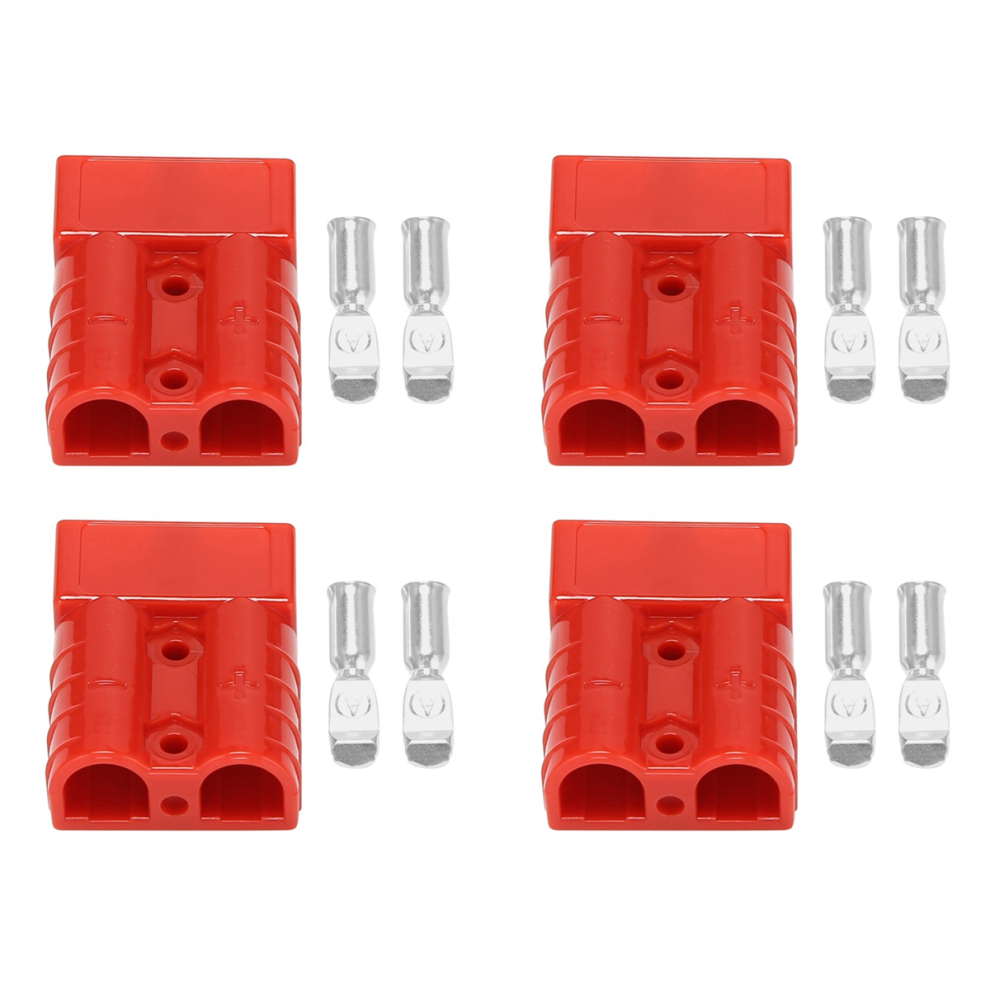 For Anderson Style Plug Connectors 50A 600V Terminals Plugs Red 4712801466515