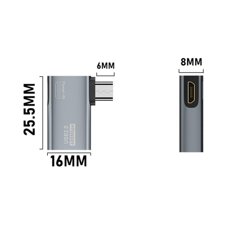 4K OTG Cable Adapter Power Supply Micro-USB to USB (Right) 2