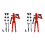 Robot Action Figure, 3D Printed with Full Articulation Red 1