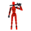 Robot Action Figure, 3D Printed with Full Articulation Red 2