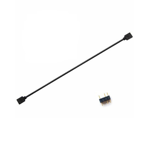 5V 3-pins verlengkabel voor computerhubsplitter, zwart 1