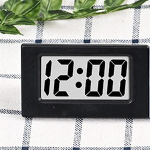 Mini-Uhr LED-Bildschirm Lectronic Digital Alarm Desktop-Uhr Schwarz 2