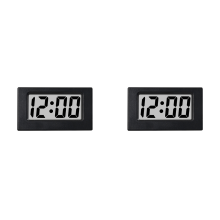Mini-Uhr LED-Bildschirm Lectronic Digital Alarm Desktop-Uhr Schwarz