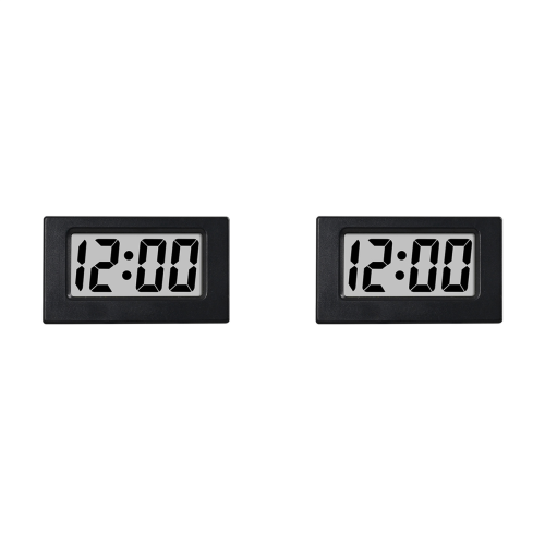 Mini-Uhr LED-Bildschirm Lectronic Digital Alarm Desktop-Uhr Schwarz