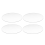 Transparent 3mm thick Mirror Acrylic round Disc Diámetro:60mm 1