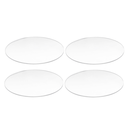 Transparent 3mm thick Mirror Acrylic round Disc Diámetro:60mm