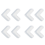 Soft Silicone Shelves Desk Cupboard Corner Protector 2Pcs 1