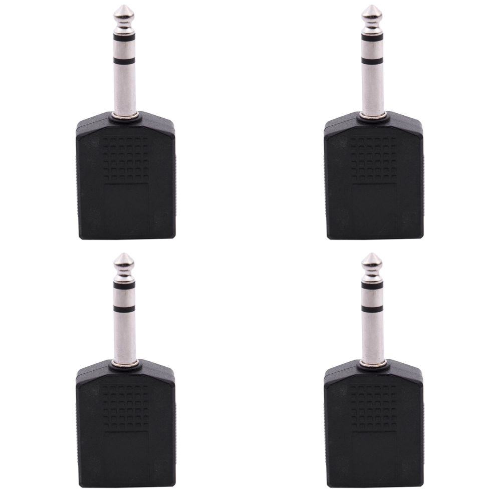 Mono 6.35Mm Male Plug To Dual 6.35Mm Female Socket Splitter Adapter 4712801437331