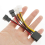 1Pcs 4-Pin Molex to 3-Pin Fan Power Cable Adapter Connector Cables 5