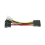 1Pcs 4-Pin Molex to 3-Pin Fan Power Cable Adapter Connector Cables 6