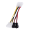 1Pcs 4-Pin Molex to 3-Pin Fan Power Cable Adapter Connector Cables 3