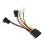 1Pcs 4-Pin Molex to 3-Pin Fan Power Cable Adapter Connector Cables 2