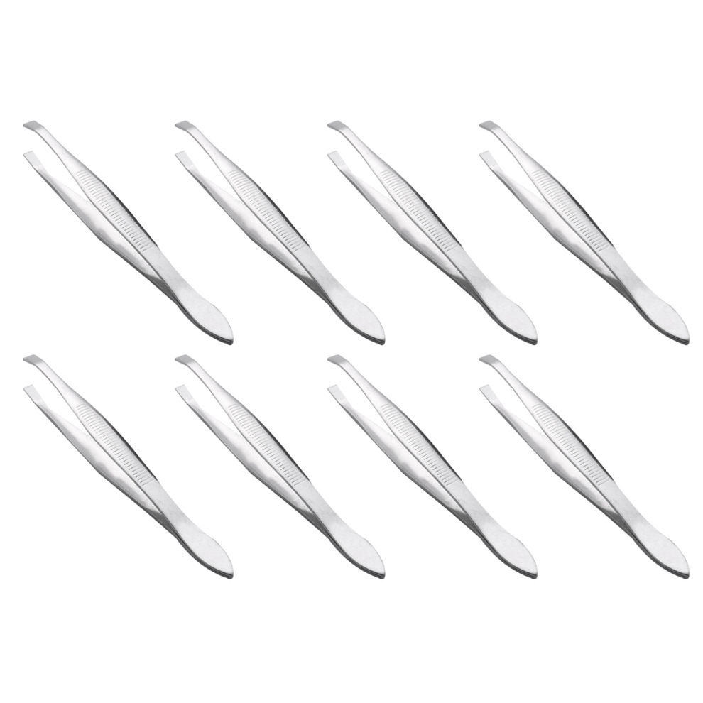 Umã¦Rket Silver Tone Slanted Flat Tip Metal Hair Eyebrow Tweezer