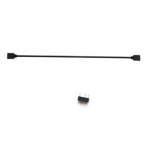 5V 3-pins verlengkabel voor computerhubsplitter, zwart 1