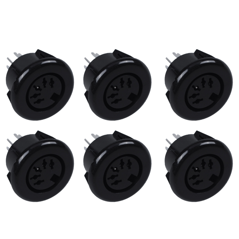 Photos - Cable (video, audio, USB) Markenlos Female 5 Pin DIN Plug Panel Mounted Keyboard Cable Connector Adapter 