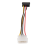 Cabo conversor adaptador SATA Power fêmea para Molex macho, 6 polegadas 6