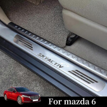 Car Accessories Door Sill Plate for Mazda 6 Atenza 2016-2023  Door Sill Strip Protection Auto Parts