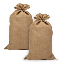 Pack of 2 Natural Jute Potato Sacks 60 x 105 cm 305 gsm 50 kg ACJN28PALL2