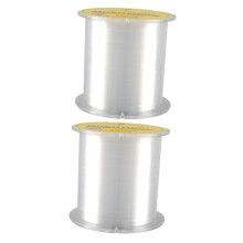 Pack of 2 Nylon Fishing Line, Clear Braided, Invisible, Sea, Fluorocarbon
