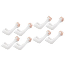 8 Pairs Sleeves Bicycle Running Yoga Sun Arm Sleeve White