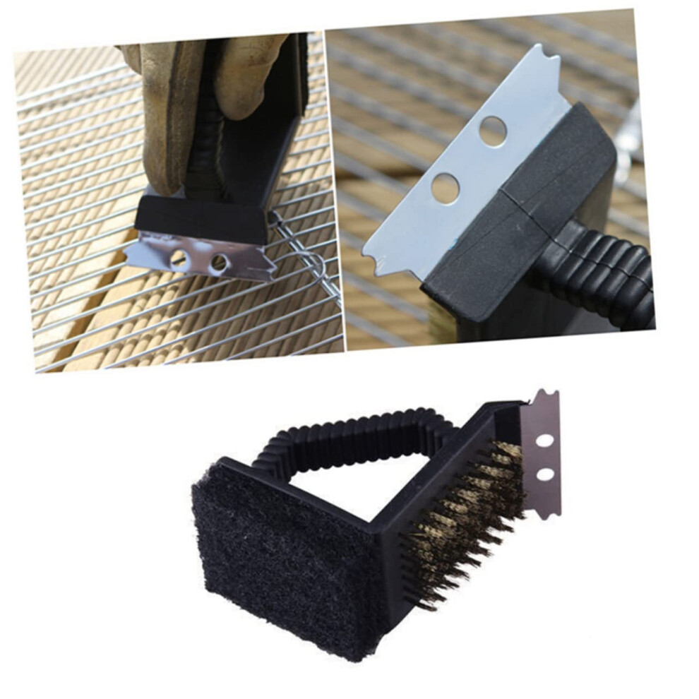 Multifunctional Grill Brush with Stainless Steel Bristles for Cleaning Grill and Cast Iron Efficient Grill Cleaning Tool for Effortless Removal-image-OPC-PJ28ZRT-NEW