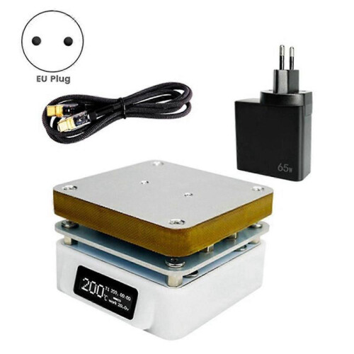 T55 Smart Mini Thermostat Adjustable Heating Soldering Station PCB Preheating Station Support PD/DC Power Supply EU Plug 1