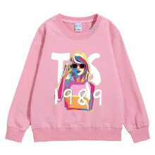 (5-6 years old, pink) 5-10years Kids Boys Girls Taylor Swift 1989 Sweatshirt Print Long Sleeve Crewneck Casual Loose Pullover Tops Fans Gifts