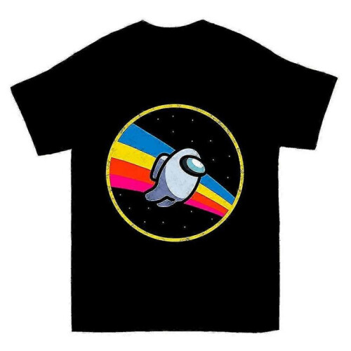 (M,black)Retro Space Flying T-shirt