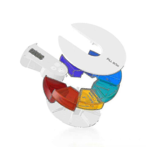 Automatic Pill Dispenser with 7 Days Electronic Medication Manager,7 Colors TY 2