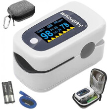 2025 Latest Model Blood oxygen saturation monitor, fingertip pulse oximeter, oxygen monitor, O2 saturation monitor, OLED portable oximeter (with